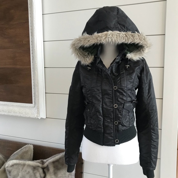 Billabong Jackets & Blazers - Black Billabong warm winter puffer jacket